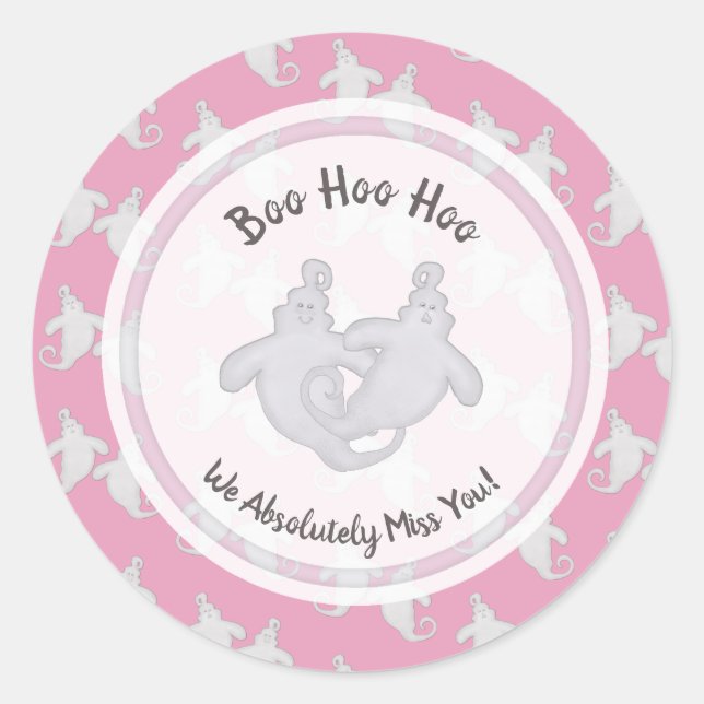 Boo Hoo Hoo Ghost Stickers (Front)