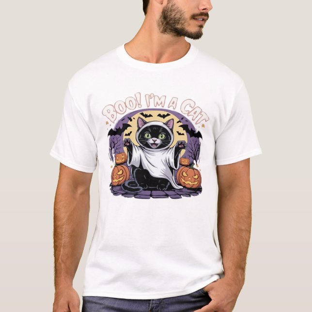 Boo I'm a Cat Oversized T-Shirt (Front)