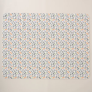 Boo in Bloom – A Whispered Pattern Sherpa Blanket