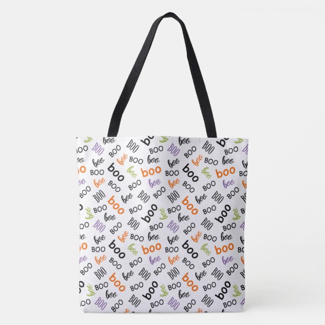 Boo in Bloom – A Whispered Pattern Tote Bag (Front)