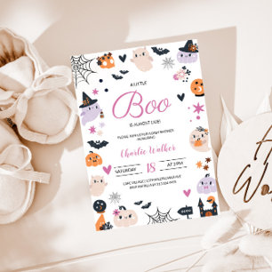 Boo is Almost Due Halloween Themed Baby Shower Invitation