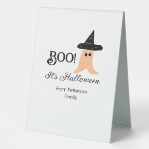 Boo it's Halloween from family name orange ghost