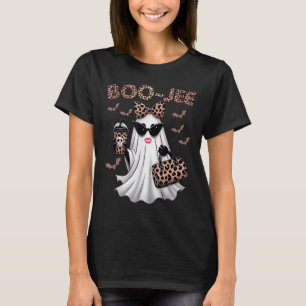 Boo Jee Boujee Ghost Halloween Fun October Vibes  T-Shirt