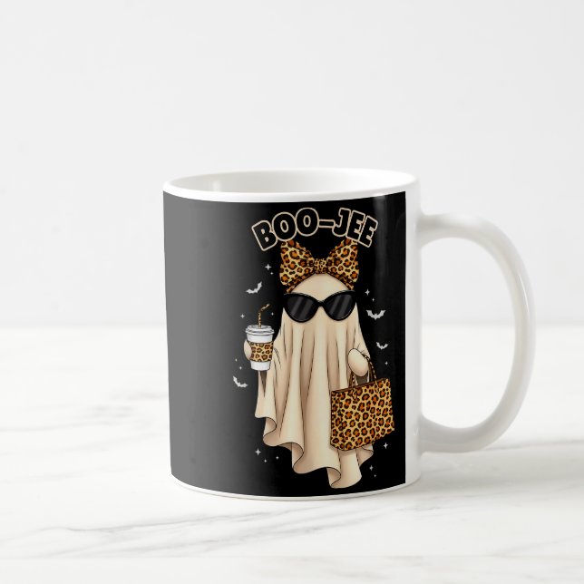 Boo Jee Boujee Ghost Halloween October Vibes Soky  Coffee Mug (Right)