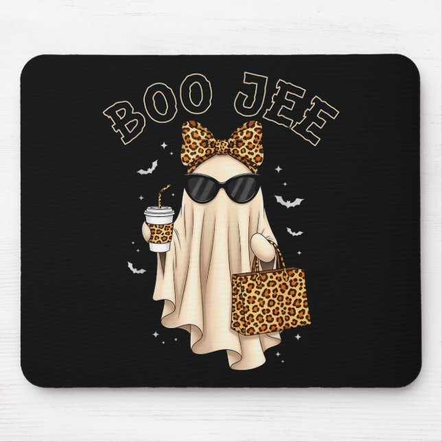 Boo Jee Boujee Ghost Halloween October Vibes Soky  Mouse Pad (Front)