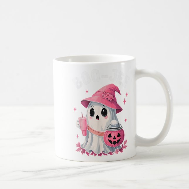 Boo Jee Boujee Nk Ghost Halloween October Vibes  Coffee Mug (Right)