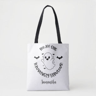 Boo-Jee Chick: Hauntingly Fabulous! Personalised Tote Bag