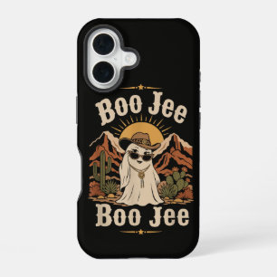 Boo JEE Cowboy Ghost Halloween iPhone 16 Case