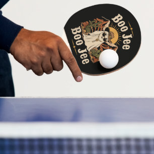 Boo JEE Cowboy Ghost Halloween Ping Pong Paddle