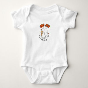 Boo-Jee Cute Halloween Ghost With 40oz Tumbler Bab Baby Bodysuit
