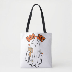 Boo-Jee Cute Halloween Ghost With 40oz Tumbler Tote Bag