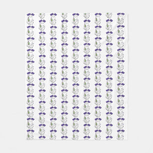 Boo-Jee Cute halloween Ghost with Iced Coffee Fleece Blanket