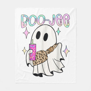 Boo Jee Funny Halloween Ghost Fleece Blanket