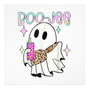 Boo Jee Funny Halloween Ghost Photo Print