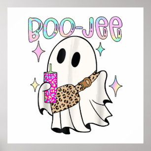 Boo Jee Funny Halloween Ghost Poster