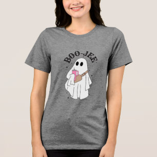 Boo JEE Funny Halloween Tri-Blend Shirt