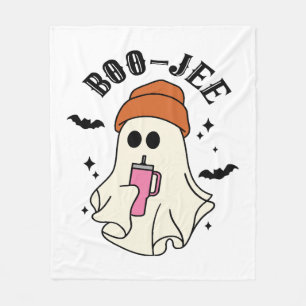 Boo-Jee funny Halloween Tumbler-Inspired Ghost Fleece Blanket