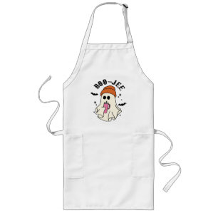 Boo-Jee  funny Halloween Tumbler-Inspired Ghost Long Apron