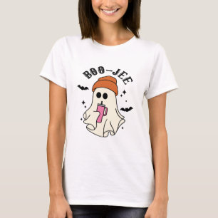 Boo-Jee funny Halloween Tumbler-Inspired Ghost T-Shirt