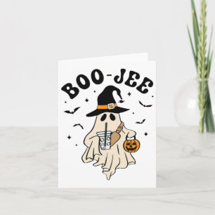 Boo Jee Ghost Cute Funny Halloween Card