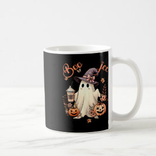 Boo Jee Ghost Drinking Coffee Coquette Bow Hallowe Mug