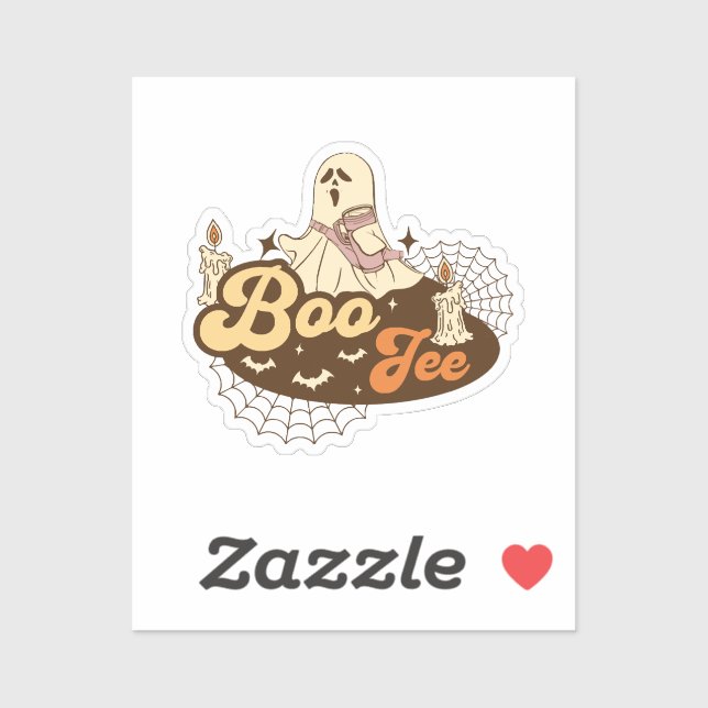 Boo-Jee Ghost Halloween funny (Sheet)