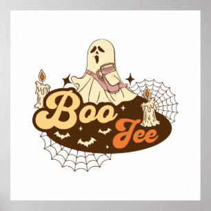 Boo-Jee Ghost Halloween funny Poster