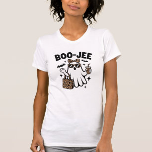 BOO-JEE Ghost – Stylish Halloween Diva Design T-Shirt