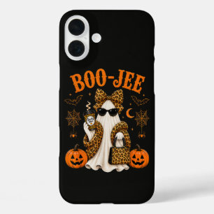 Boo JEE Leopard Ghost Halloween Cute Spooky iPhone 16 Plus Case