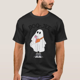 Boo Jee Spooky Season Ghost Pink Halloween Pumpkin T-Shirt
