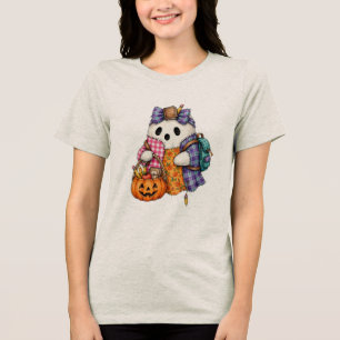 Boo-jou! Back to School Never Looked So Spooky-Cut Tri-Blend Shirt