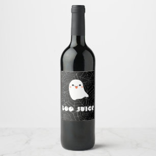 Boo Juice Wine Lable, Halloween Party Decor, Wine  Wine Label
