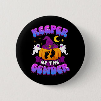 Boo Keeper of the Gender Reveal Baby Announcement 6 Cm Round Badge