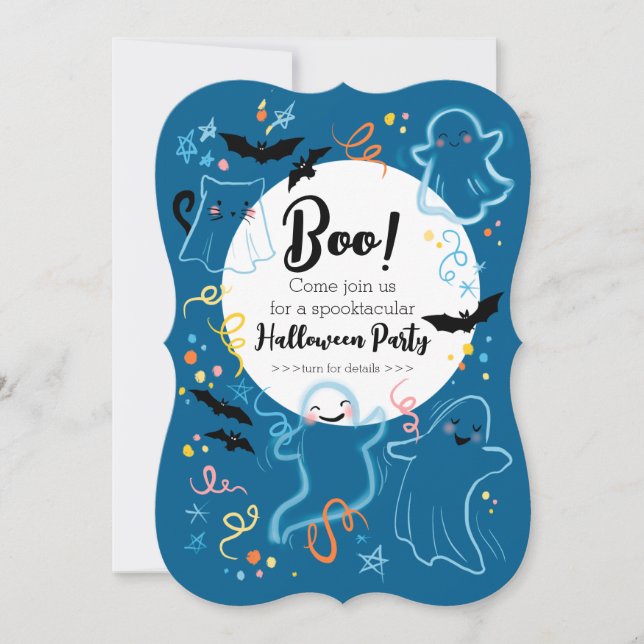 Boo! Kid’s Halloween Party invitation  (Front)