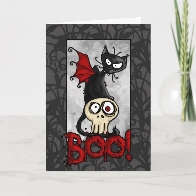 Boo kitty card (Front)