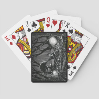 Boo Kitty Chases a Fairy Playing Cards
