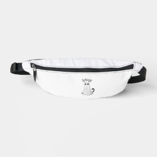 Boo Kitty Cute Ghost Cat Halloween Spooky Kitten T Bum Bags