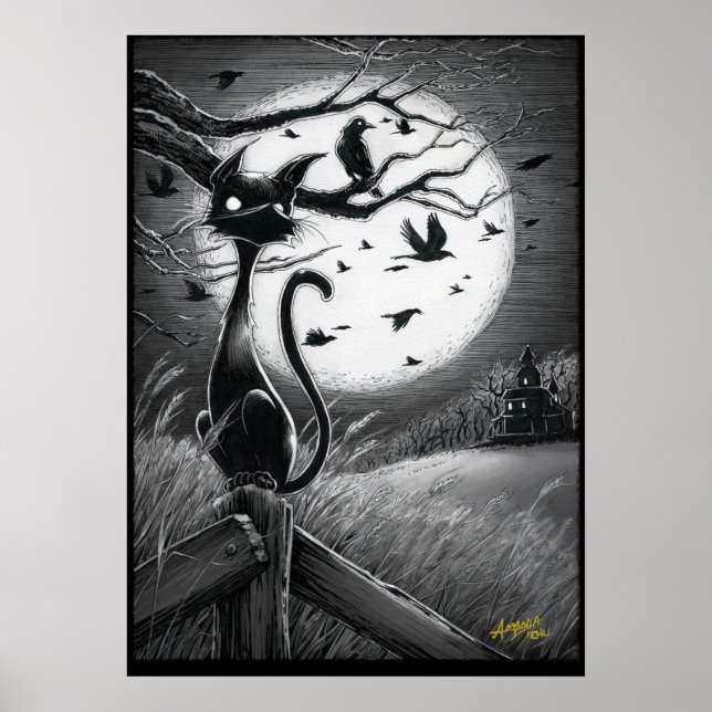 Boo Kitty Feels an Ominous Wind Poster (Front)