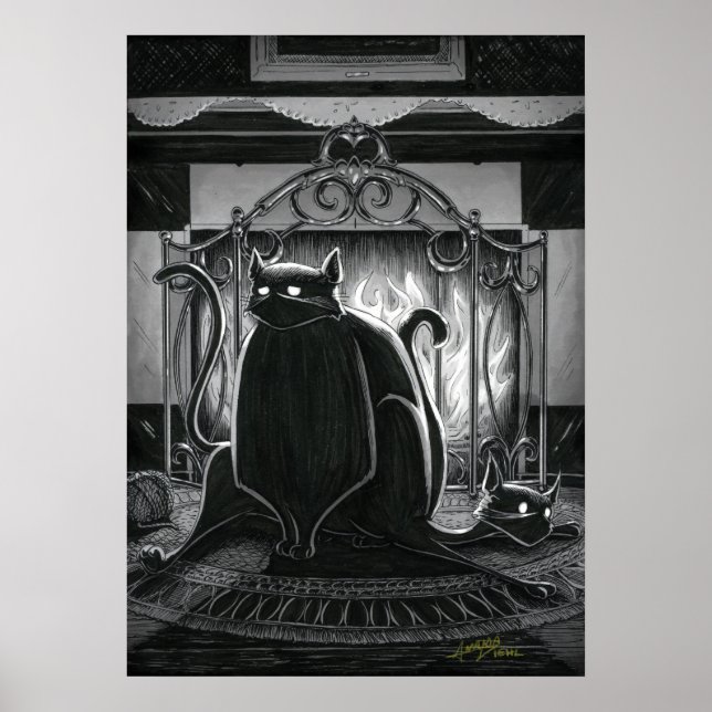 Boo Kitty Gets Sat Upon Poster (Front)