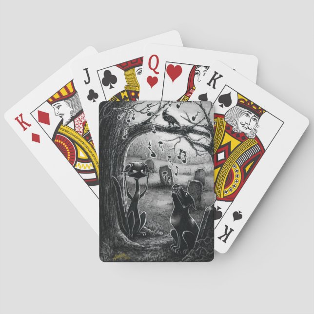 Boo Kitty, Music Critic Playing Cards (Back)