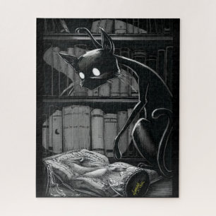 Boo Kitty Reads Dune Jigsaw Puzzle