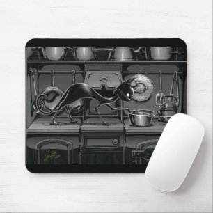 Boo Kitty Sees What's Cooking Mouse Pad