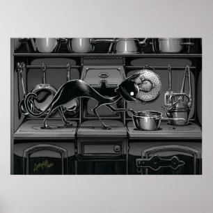 Boo Kitty Sees What's Cooking Poster