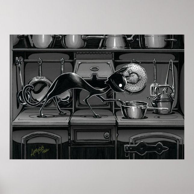 Boo Kitty Sees What's Cooking Poster (Front)