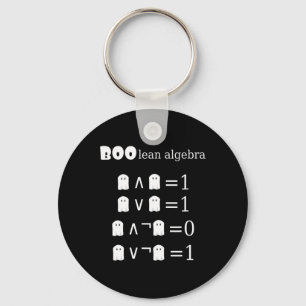 Boo-lean Algebra Halloween Math Key Ring
