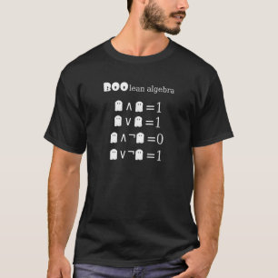 Boo lean Algebra Halloween Math T-Shirt