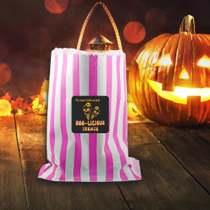Boo-licious Halloween Treats Labels Custom Name