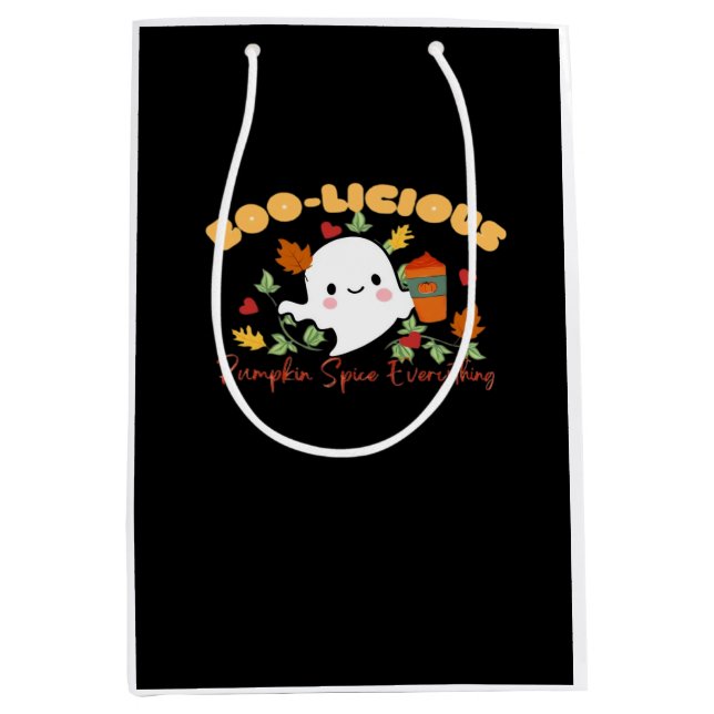 Boo-Licious Pumpkin Spice Everything Essential Medium Gift Bag (Front)