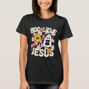 Boo Lieve In Jesus Funny Christian Halloween Cute T-Shirt