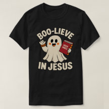Boo-Lieve In Jesus Ghost Holy Bible Halloween